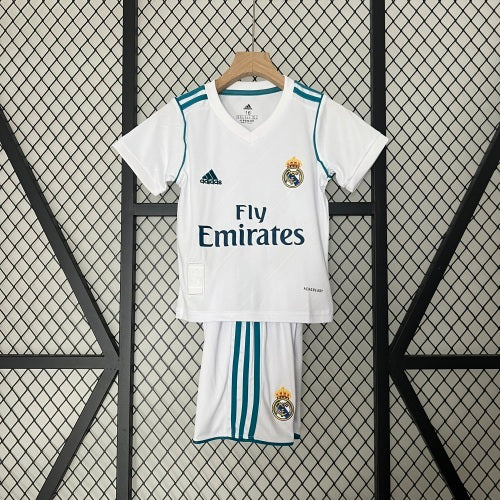 Kids Real Madrid 2017/18 Home Jersey