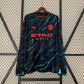 2023/24 Long Sleeve Manchester City Third Away Jersey Fan Version