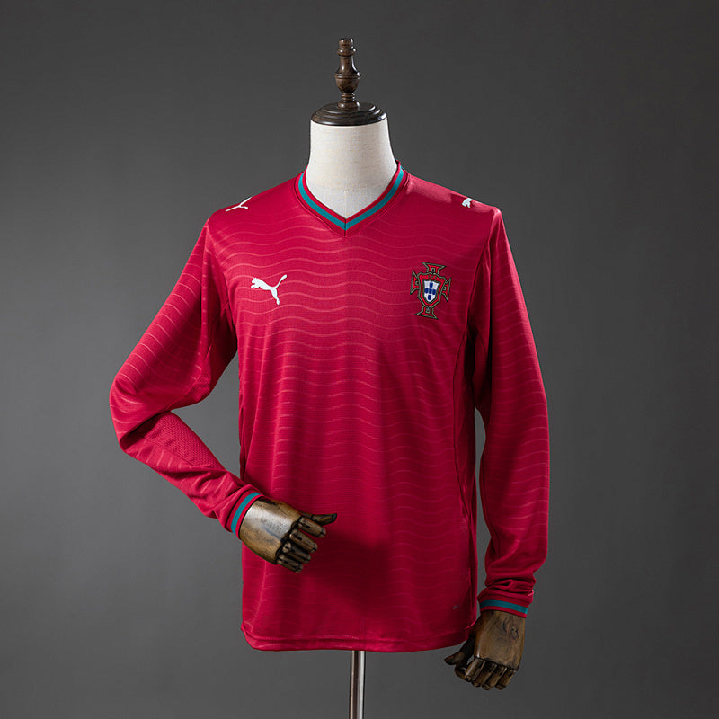 Portugal 2026 Home Long-Sleeved Jersey Fan Version