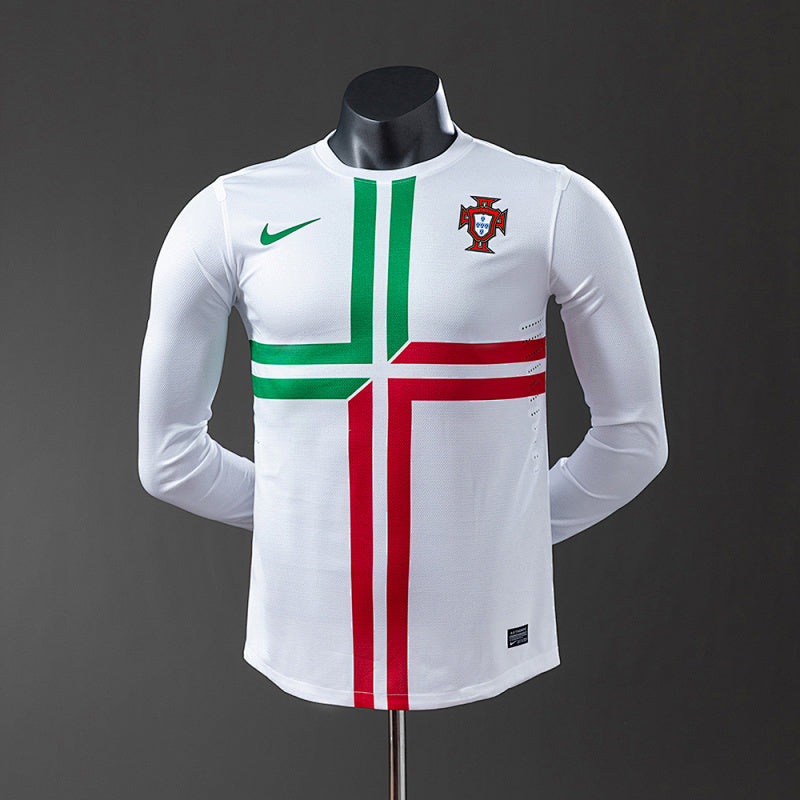 Portugal 2012 Away Long Sleeve Player Version Retro Jersey