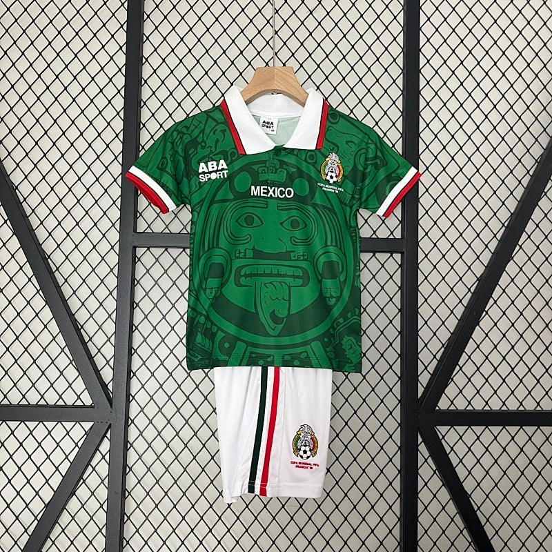 Kids Mexico 1998 Home Jersey Kit