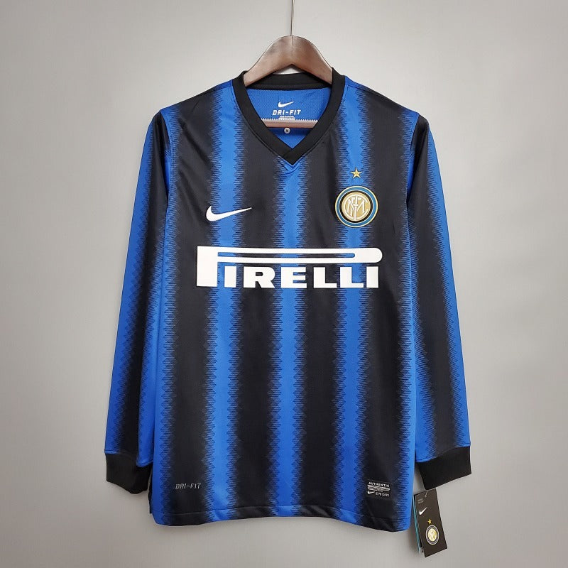 Retro long-sleeved 2010/11 Inter Milan Home Jersey Fan Version