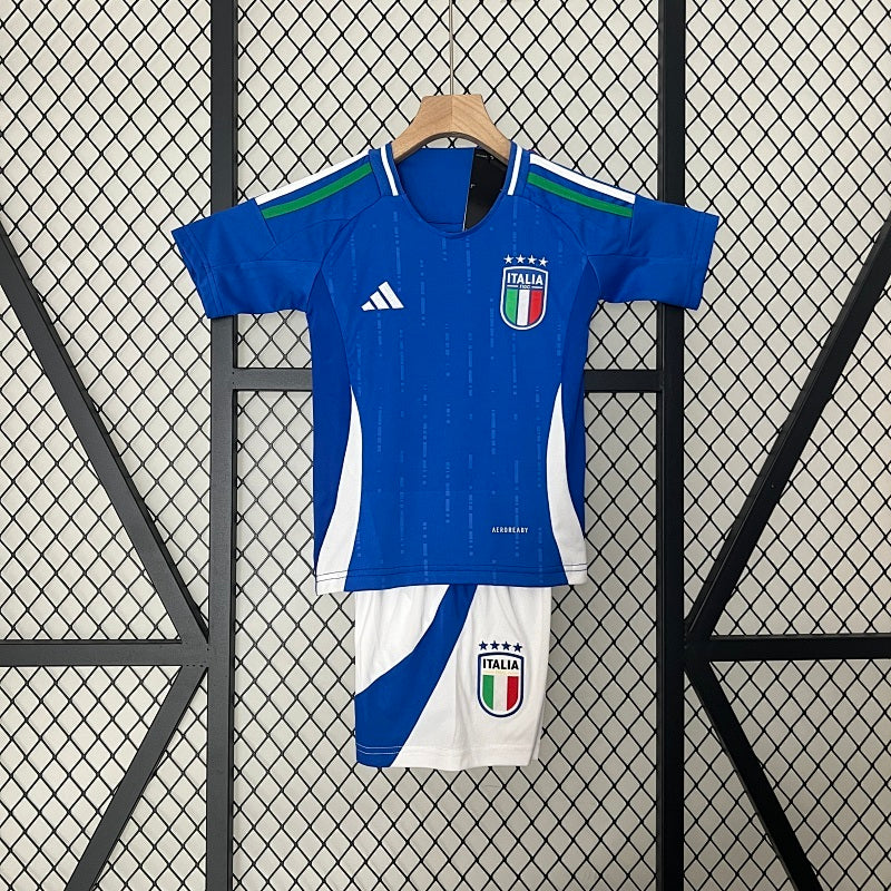 2024 Kids Italy Home Jersey Kit Fan Version