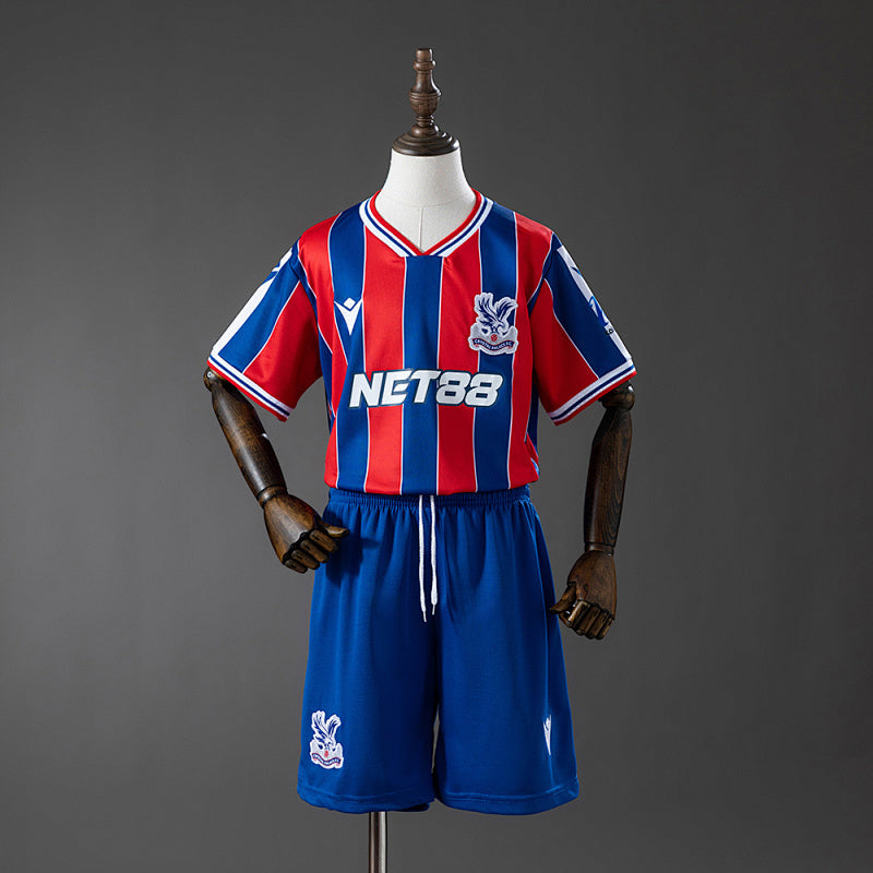 Crystal Palace 2025/26 Home Kids Kit Jersey Fan Version