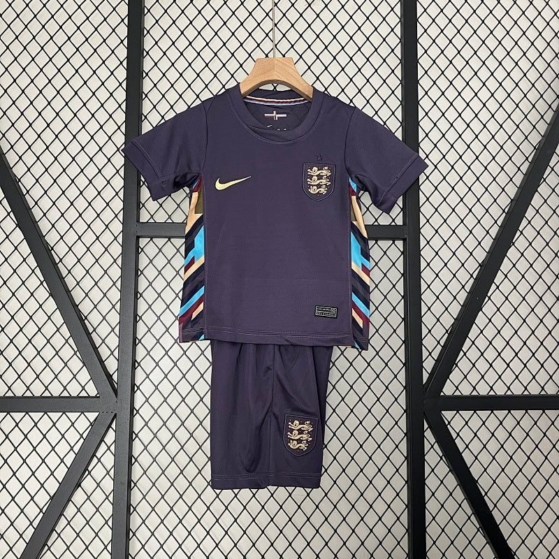 2024 Kids England Away Jersey Kit Fan Version
