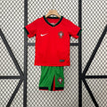 2024 Kids Portugal Home Jersey Set