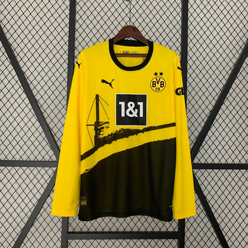 2023/24 Long Sleeve Dortmund Home Jersey Fan Version
