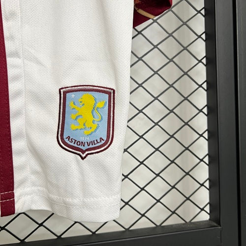 2025/26 Kids Aston Villa Home Jersey Kit Fan Version