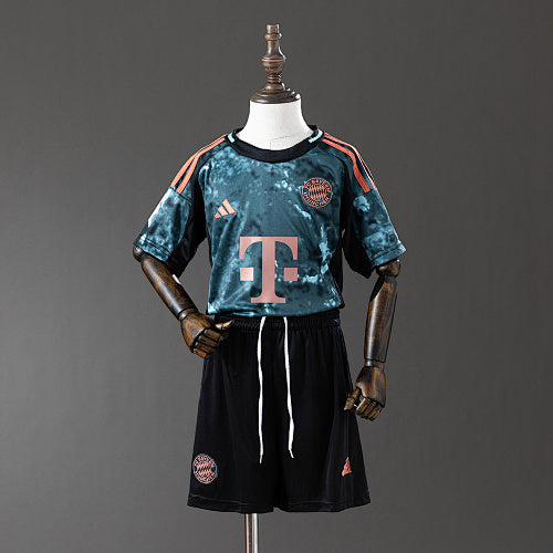 2024/25 Kids Bayern Munich Away Jersey Kit Fan Version