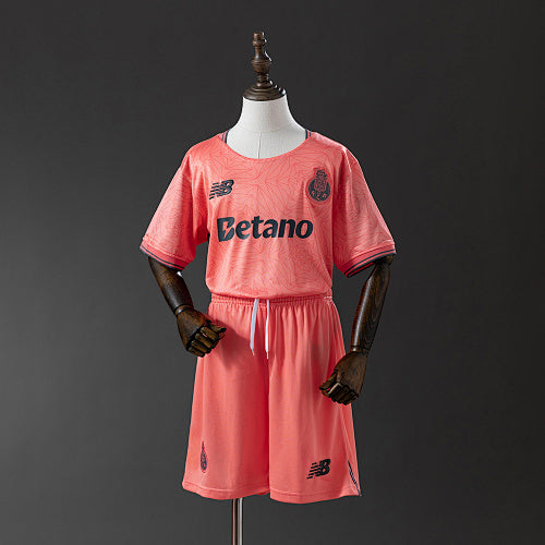 2025/26 Kids Porto Away Jersey Kit Fan Version