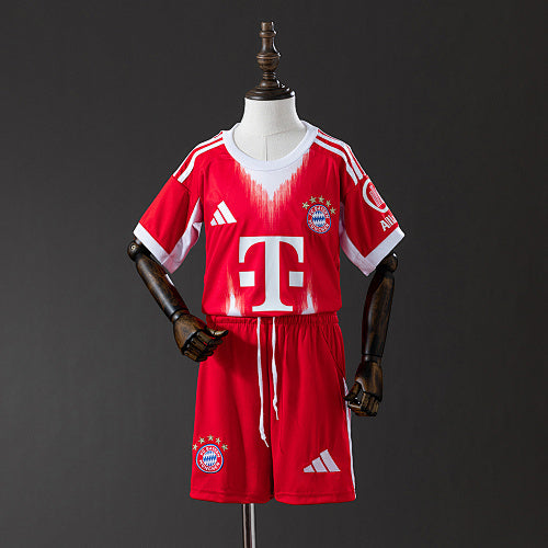 2025/26 Kids Bayern Munich Home Jersey Kit Fan Version