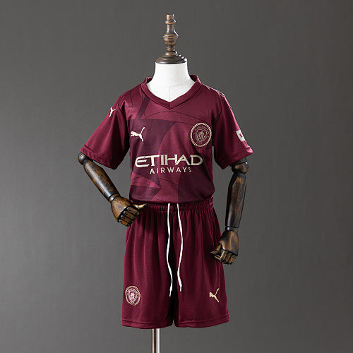 2024/25 Kids Jersey kit Manchester City Third Away Size Fan Version