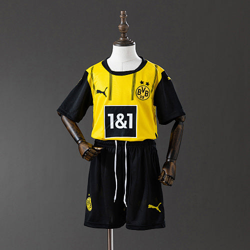 2024/25 Kids Dortmund Home Jersey Kit Fan Version