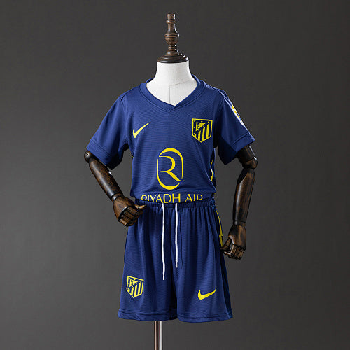 2025/26 Kids Atletico Madrid Away Jersey Kit Fan Version
