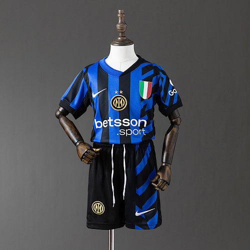 Inter Milan 2024/25 Home Kids Kit Jersey Fan Version