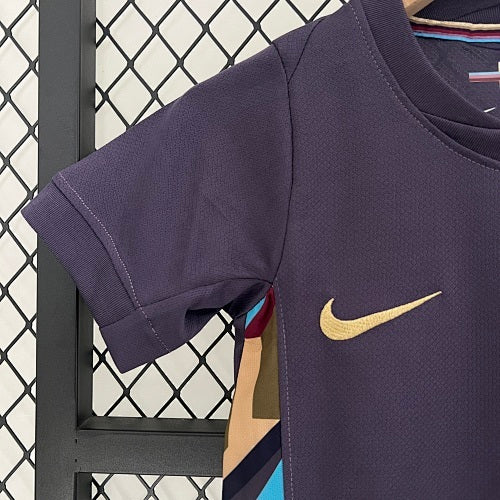2024 Kids England Away Jersey Kit Fan Version