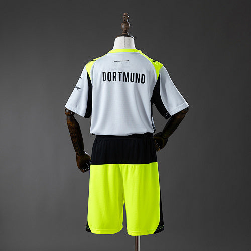 Borussia Dortmund 2025/26 Away Kids Kit Jersey Fan Version
