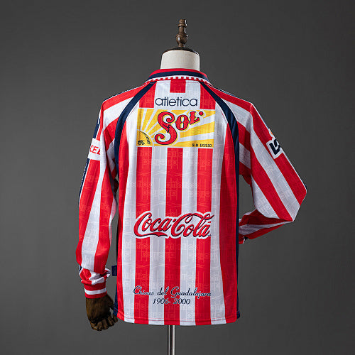 Guadalajara 1999/00 Home Long-sleeved Retro Jersey Fan Version