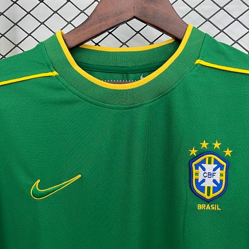 Retro Brazil 1998 Goalkeeper Green Fan Version