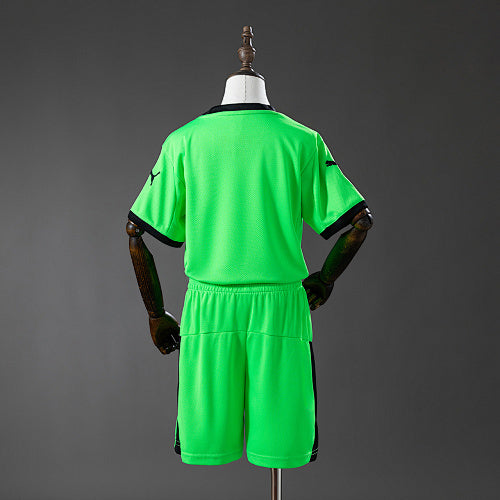 Portugal 2026 Fluorescent Green Kids Kit Jersey Fan Version
