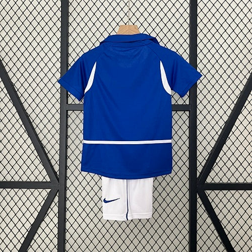 Kids Brazil 2002 Away Jersey Kit