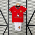 Kids Manchester United 2000/01 Home Jersey Kit Fan Version