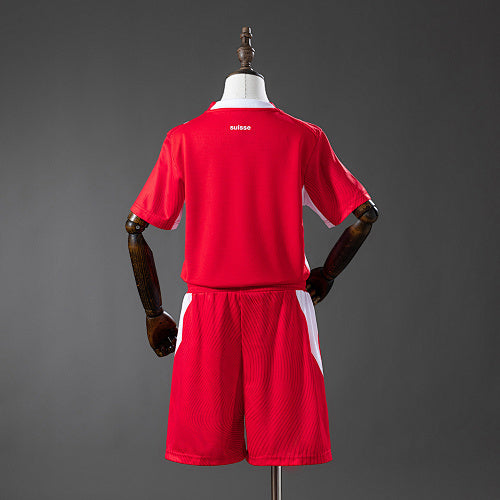 Switzerland 2026 Home Kids Kit Jersey Fan Version