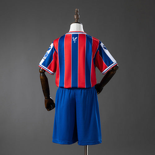 Crystal Palace 2025/26 Home Kids Kit Jersey Fan Version