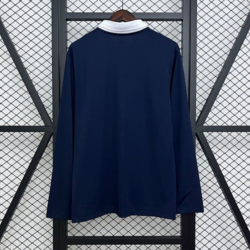 Retro France 2014 Home Long Sleeve Jersey Fan Version