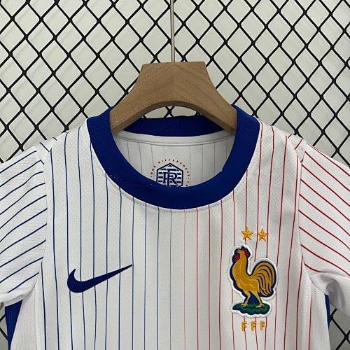2024 Kids France away Jersey Kit Fan Version