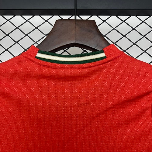 2025 Kids Portugal Home Jersey Kit Long Sleeve