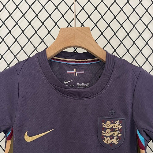 2024 Kids England Away Jersey Kit Fan Version