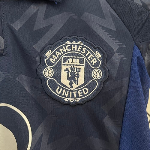 2024/25 Kids Manchester United Away Jersey Kit Fan Version