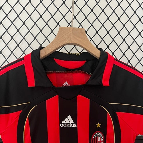 Kids AC Milan 2006/07 Home Jersey Kit Fan Version