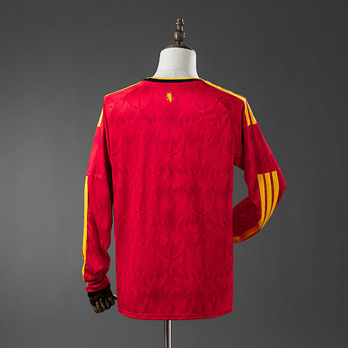 Belgium 2026 Home Long-Sleeve Jersey Fan Version