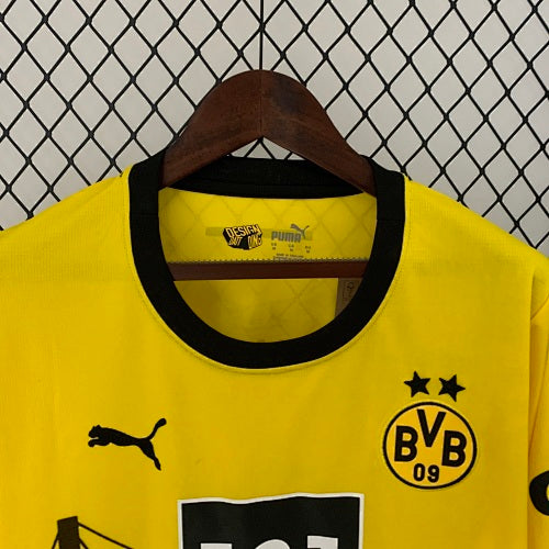 2023/24 Long Sleeve Dortmund Home Jersey Fan Version