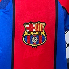 Kids Barcelona 1995/97 Home Jersey Kit