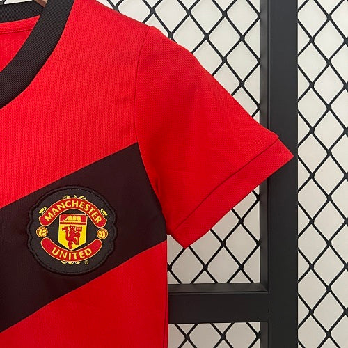 Kids Manchester United 2009/10 Home Jersey Kit Fan Version
