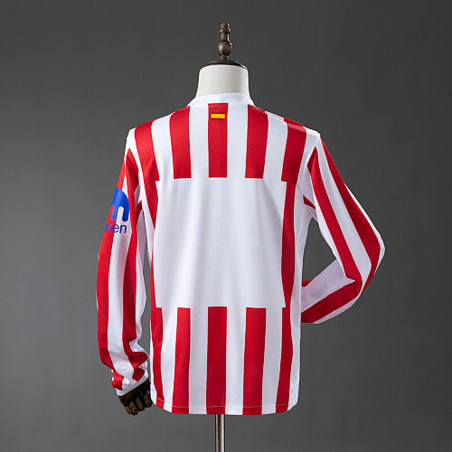 Atletico Madrid 2025/26 Home Long-Sleeved Jersey Fan Version