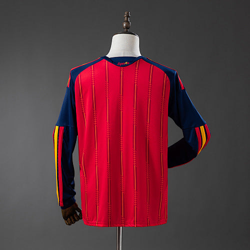 Spain 2026 Home Long-Sleeve Jersey Fan Version