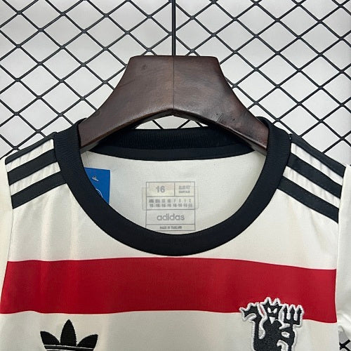 2024/25 Kids Manchester United Third Away Jersey Kit Fan Version