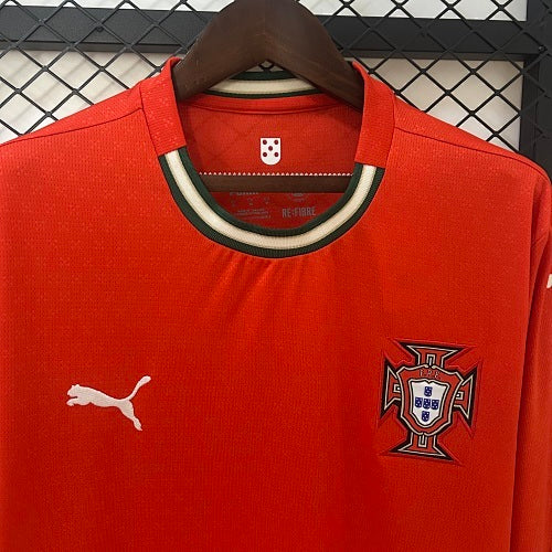 2025 Long Sleeve Portugal Home Fan Version