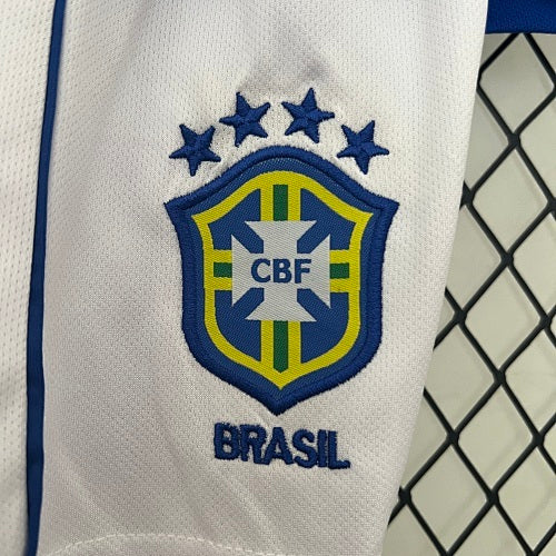 Kids Brazil 2002 Away Jersey Kit