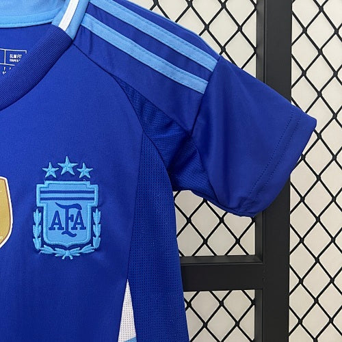 2024 Kids Argentina Away Jersey Kit Fan Version