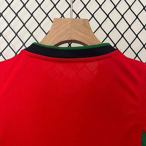 2024 Kids Portugal Home Jersey Set