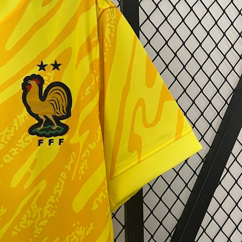2024 Goalkeeper France Yellow  Jersey Fan Version