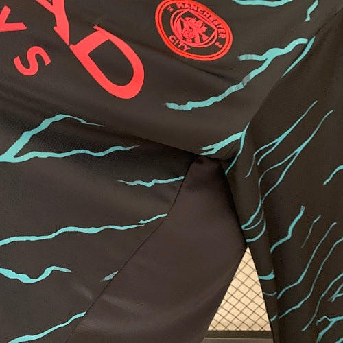 2023/24 Long Sleeve Manchester City Third Away Jersey Fan Version
