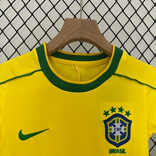 Kids Brazil 1998 Home Jersey Kit