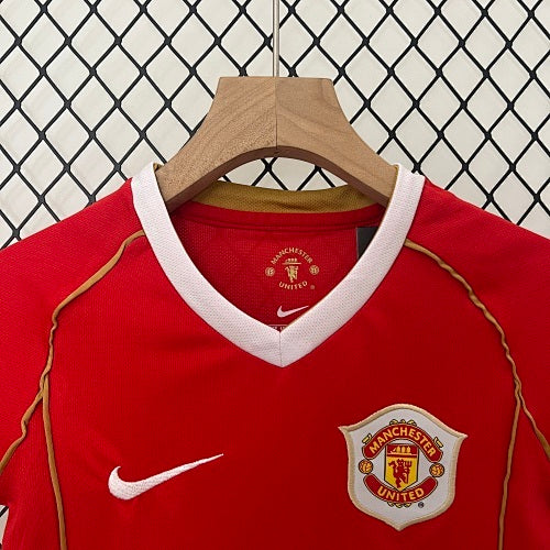 Kids Manchester United 2006/07 Home Jersey Kit Fan Version