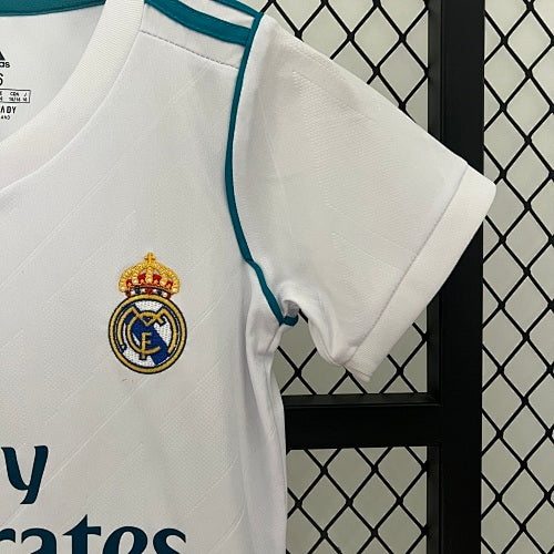 Kids Real Madrid 2017/18 Home Jersey